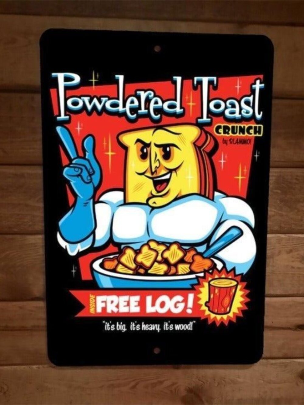 Powdered‎ Toast Crunch Cereal Ren and Stimpy 8x12 Metal Wall Sign